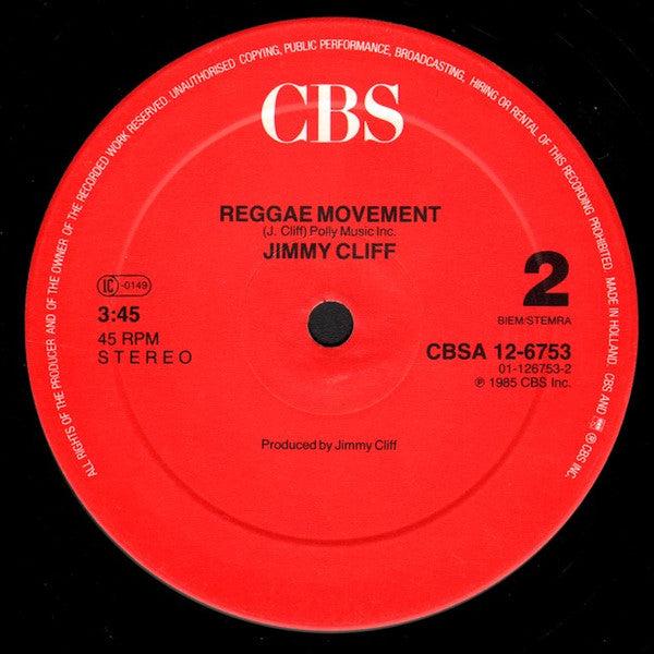 Jimmy Cliff : American Sweet (12")