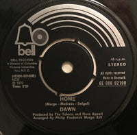 Dawn (5) : Knock Three Times / Home (7", Single)