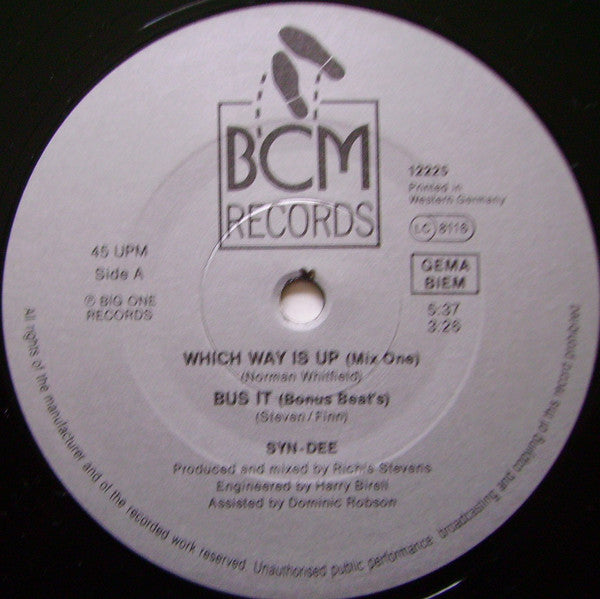 Syndee : Which Way Is Up (The 12" Mixes) (12")