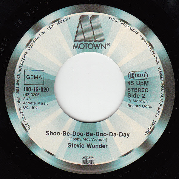 Stevie Wonder : I Was Made To Love Her (7", Single)