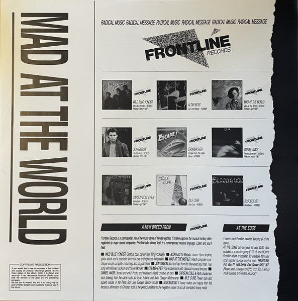 Mad At The World : Mad At The World (LP, Album)