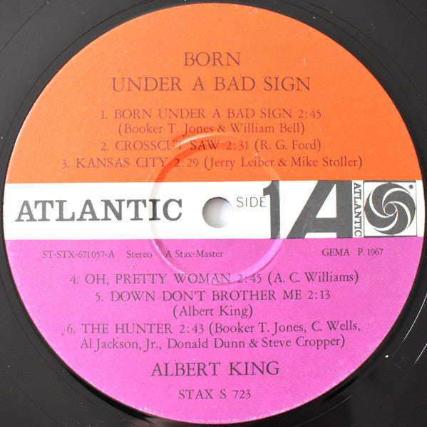 Albert King : Born Under A Bad Sign (LP, Album)