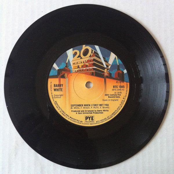 Barry White : September When I First Met You (7", Single)