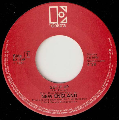 New England : Get It Up (7", Single)