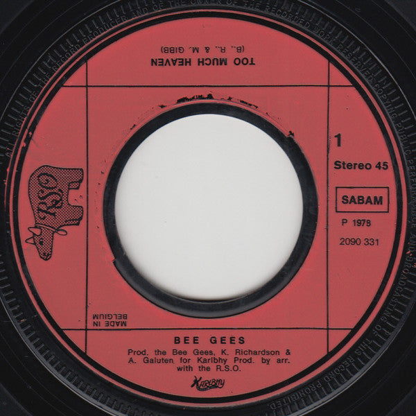 Bee Gees : Too Much Heaven (7", Single)