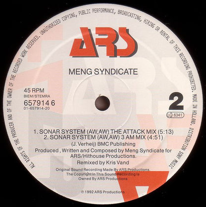 Meng Syndicate : Sonar System (Aw, Aw) (12")