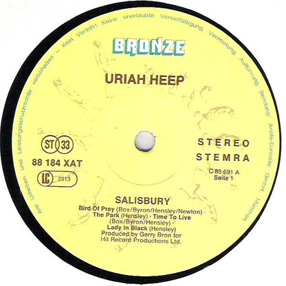 Uriah Heep : Salisbury (LP, Album, RE, Gat)