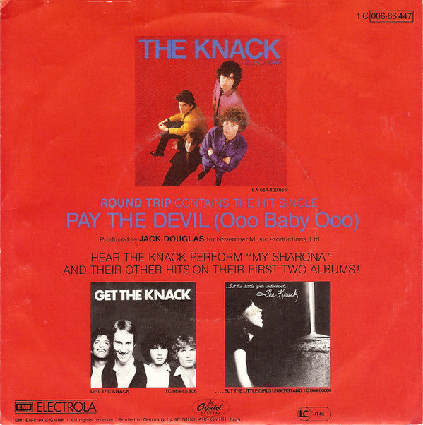 The Knack (3) : Pay The Devil (Ooo Baby Ooo) (7", Single)