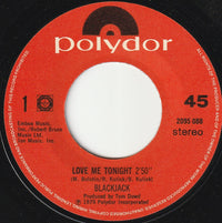 Blackjack (8) : Love Me Tonight (7")