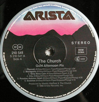 The Church : Gold Afternoon Fix (LP, Album)