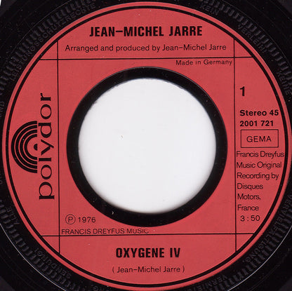 Jean Michel Jarre* : Oxygene IV (7", Single)