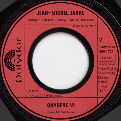 Jean Michel Jarre* : Oxygene IV (7", Single)