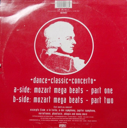 Unknown Artist : Dance Classic Concerto * Mozart Mega Beats (LP, Mixed)