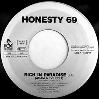 Honesty 69 : Rich In Paradise (7", Single)