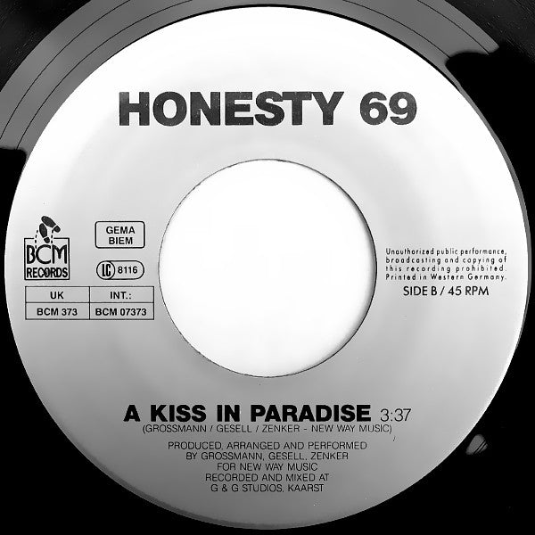 Honesty 69 : Rich In Paradise (7", Single)