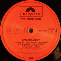 Van Morrison : Avalon Sunset (LP, Album)