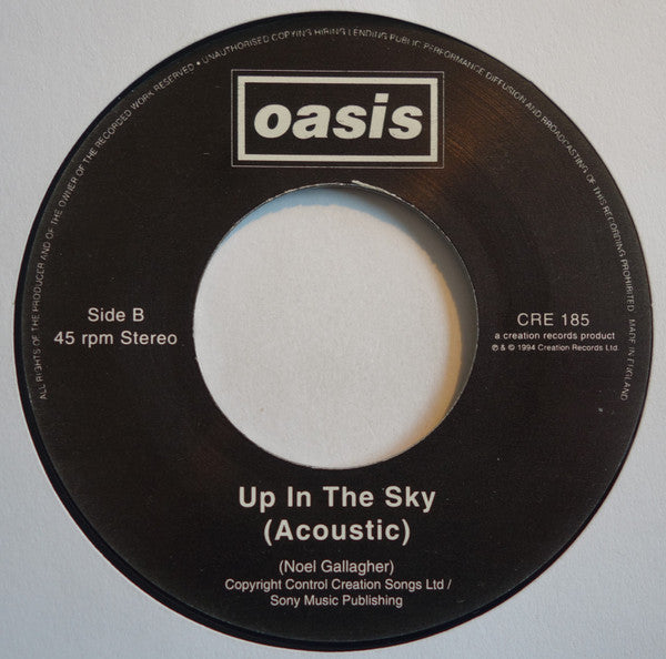 Oasis (2) : Live Forever (7", Single, Jukebox)