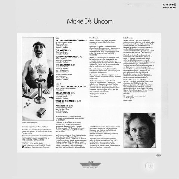 Mickie D's Unicorn : Mickie D's Unicorn (LP, Album)