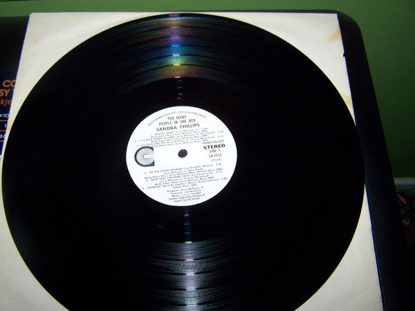 Sandra Phillips : Too Many People In One Bed (LP, Album, Promo)