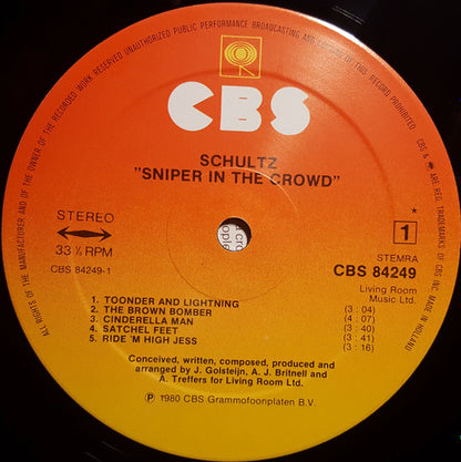 Schultz (9) : Sniper In The Crowd (LP, Album)