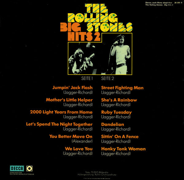 The Rolling Stones : Big Hits 2 (LP, Comp, Club, RE, S/Edition)