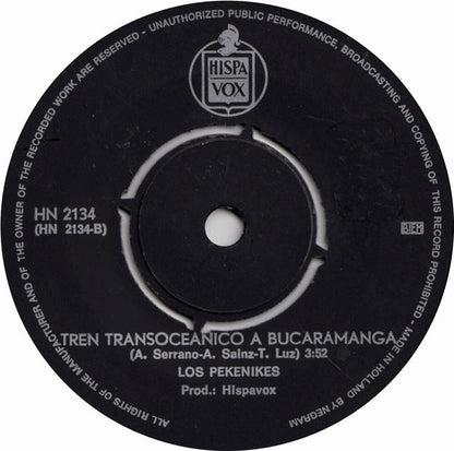 Los Pekenikes : Cuchipe / Tren Transoceanico A Bucaramanga (7", Single)