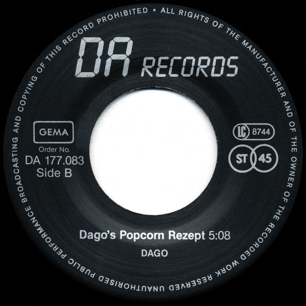 Coba (4) : Popcorn (7", Promo)
