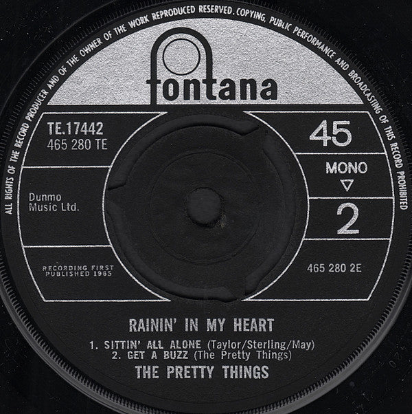 The Pretty Things : Rainin' In My Heart (7", EP, Mono)