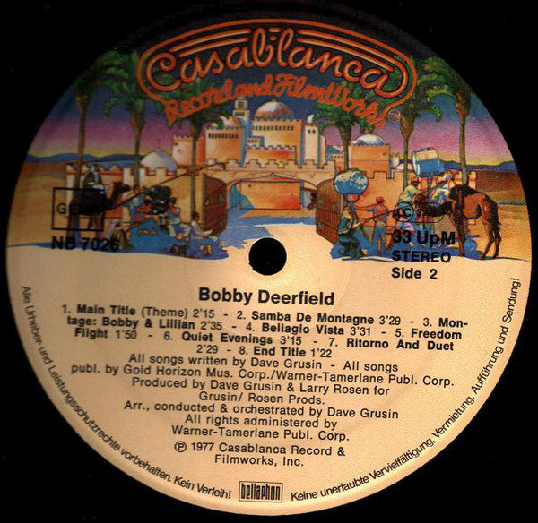 Dave Grusin : Bobby Deerfield (Music From The Original Motion Picture Soundtrack) (LP, Album)