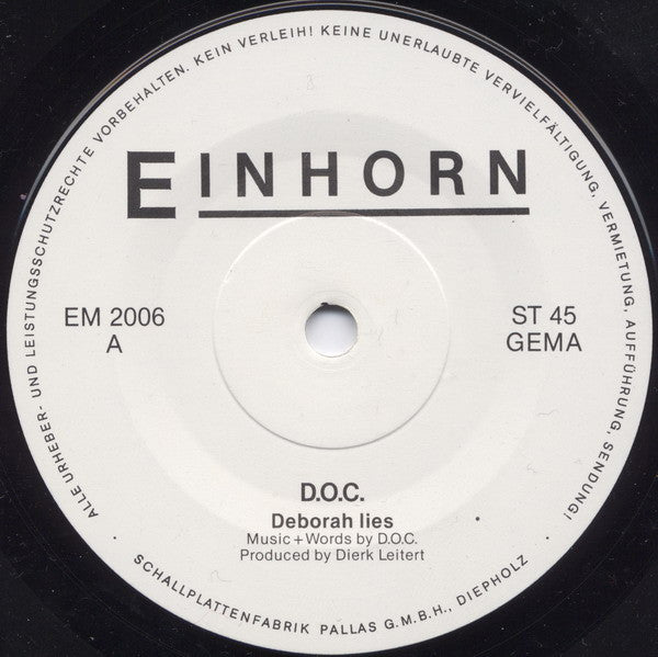 D.O.C.* : Deborah (7")