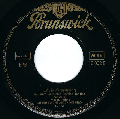Louis Armstrong : Ramona (7", EP, Mono, RP)