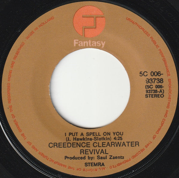 Creedence Clearwater Revival : I Put A Spell On You (7", Maxi, Tex)