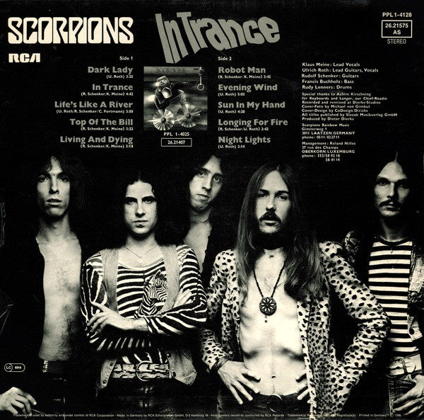 Scorpions : In Trance (LP, Album, RE, RP)
