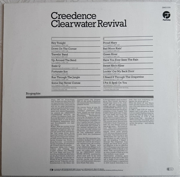 Creedence Clearwater Revival : Creedence Clearwater Revival (LP, Comp, Ltd)