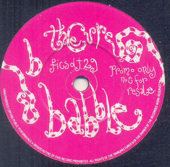 The Cure : Lullaby (7", Single, Promo)