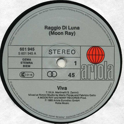 Moon Ray (Raggio Di Luna)* : Viva (12", Maxi)