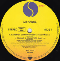 Madonna : Causing A Commotion (12", Maxi)