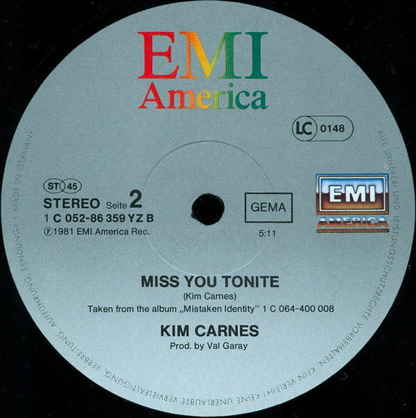 Kim Carnes : Bette Davis Eyes (12", Maxi)