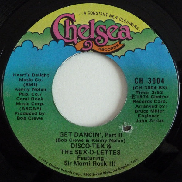 Disco-Tex & The Sex-O-Lettes* : Get Dancin' (7", Ter)