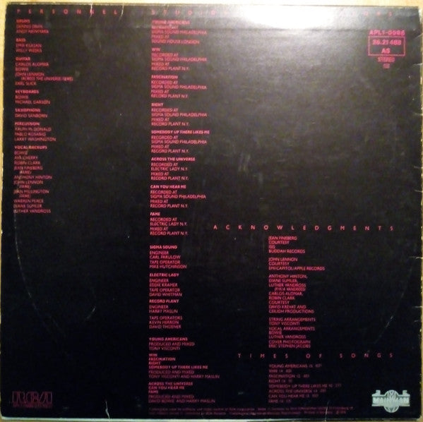David Bowie : Young Americans (LP, Album)