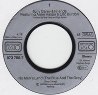 Tony Carey & Friends Of Tony Carey : No Man's Land (7")