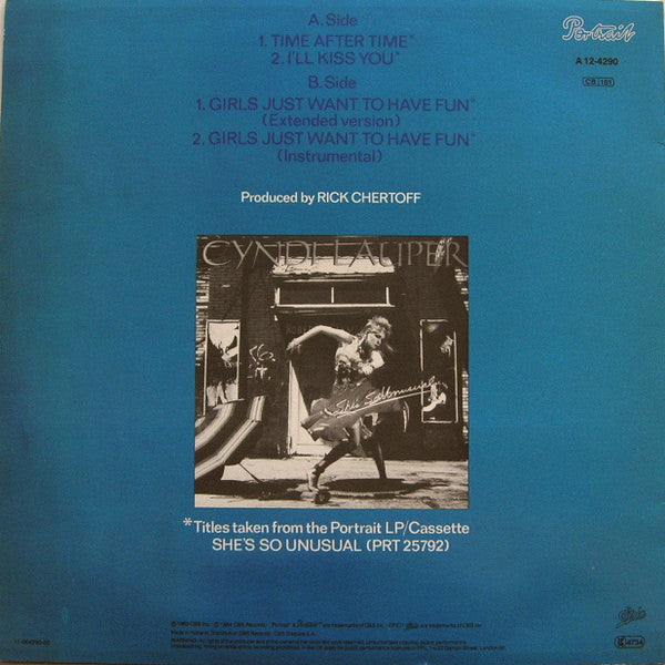 Cyndi Lauper : Time After Time (12", Maxi)