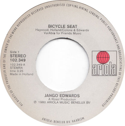 Jango Edwards & Friends Roadshow : Bicycle Seat (7", Single)