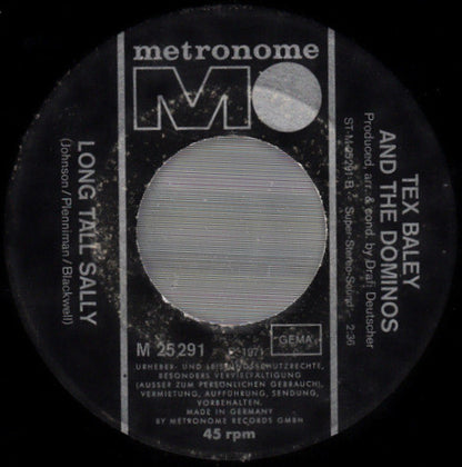 Tex Bailey And The Dominos : Jambalaya (On The Bayou) (7", Single)
