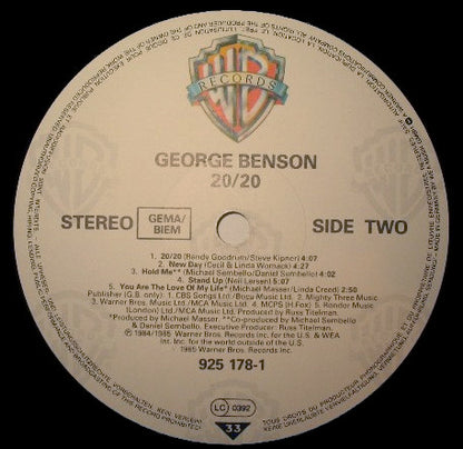 George Benson : 20/20 (LP, Album, RSA)