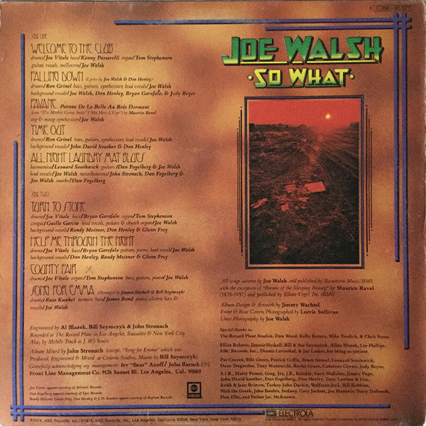 Joe Walsh : So What (LP, Album)