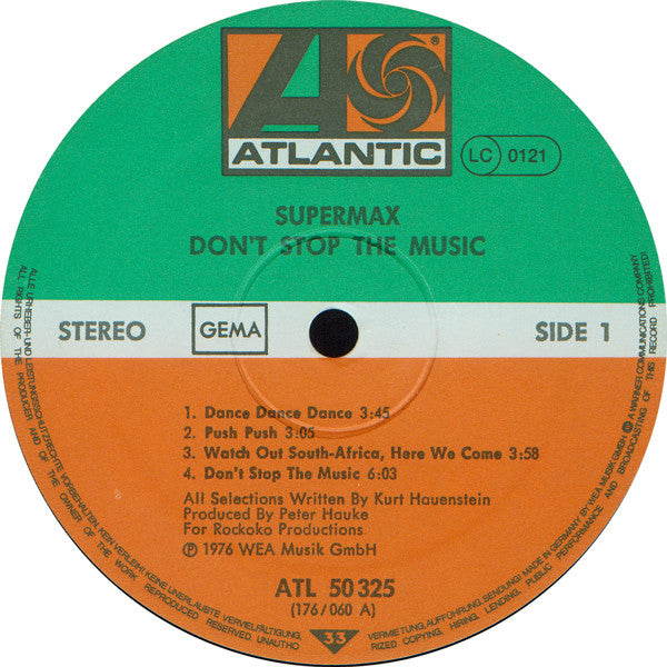 Supermax : Don't Stop The Music (LP, Album)