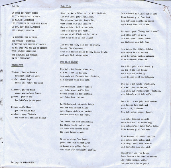 Der Moderne Man : Neues Aus Hong Kong (12", MiniAlbum)