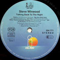 Steve Winwood : Talking Back To The Night (LP, Album)