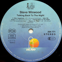 Steve Winwood : Talking Back To The Night (LP, Album)